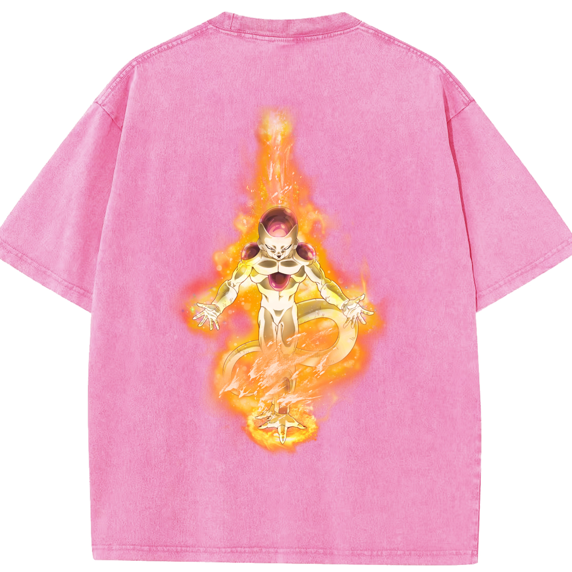 （画像用） ドラゴンボール フリーザ DRAGON BALL Frieza 綿100% ヴィンテージ風 半袖Tシャツ（背面プリント）